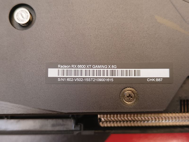 Відеокарта MSI Radeon RX 6600 XT GAMING X 8G gpu_00078 фото