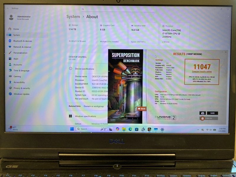 Dell G5 5590 (Intel Core i7-9750H, 16GB, 256GB, GTX 1660 TI 6GB) laptop_dell_g5_1660_16 фото