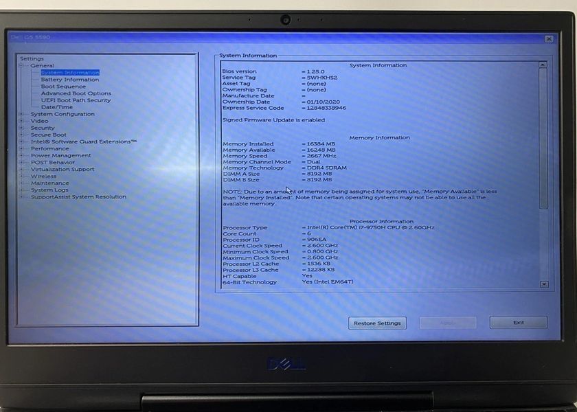 Dell G5 5590 (Intel Core i7-9750H, 16GB, 256GB, GTX 1660 TI 6GB) laptop_dell_g5_1660_16 фото